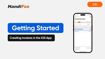 HandiFox Online Onboarding: Creating an Invoice on a mobile device