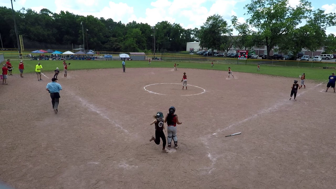 10U Oak Mountain Softball Triple Play to win the Championship YouTube