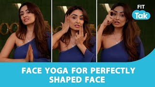 Yoga For Asymmetrical Face |  How to Fix Facial Asymmetry | Face Yoga by Vibhuti | Fit Tak