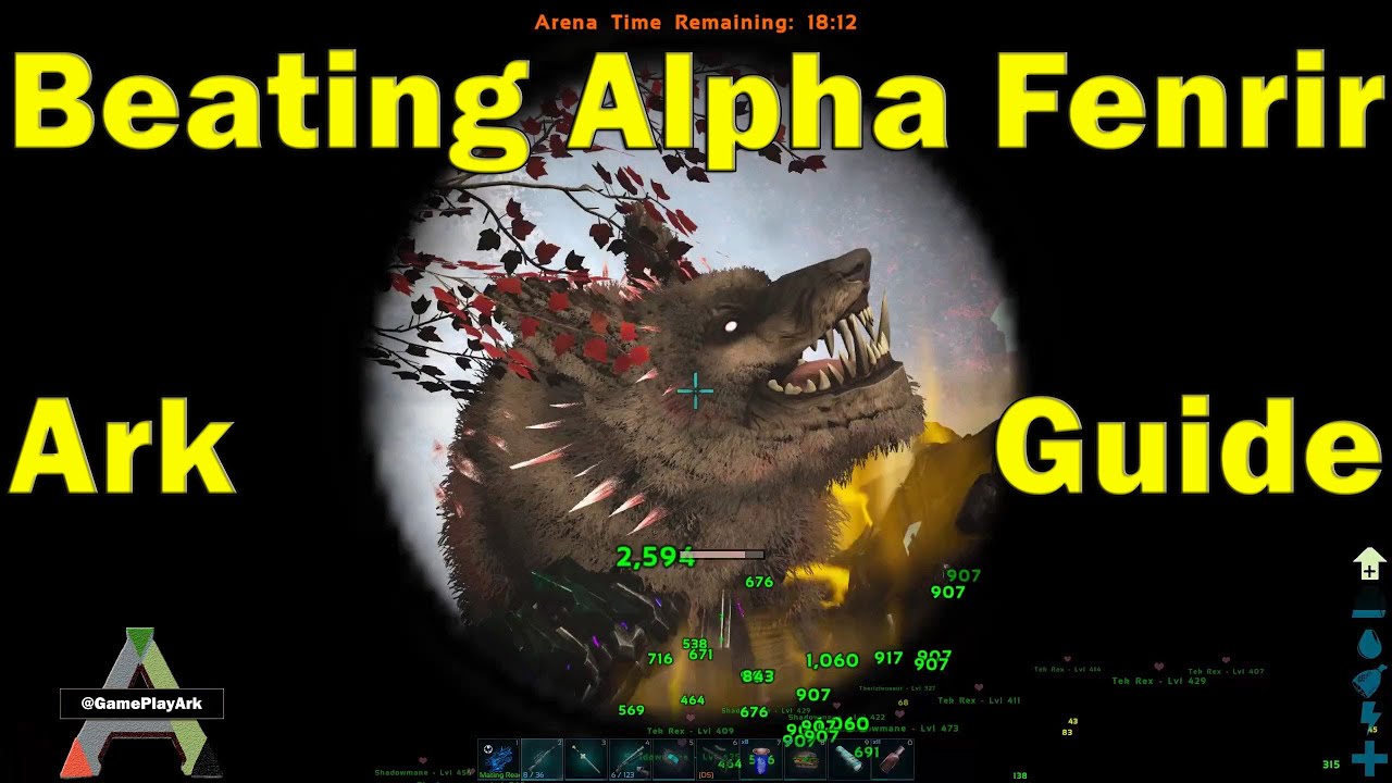 Alpha Fenrir Boss Fight Ark Fjordur  Beating Fenrir Guide