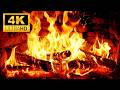 Relaxing Fireplace In 4K UHD With Crackling Fire Sounds Burning Wooden Logs Fireplace 