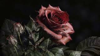 Mesmerizing Red Rose Rotating Animation | AI Stable Diffusion & Deforum Art