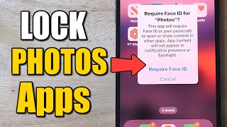 How to LOCK PHOTOS APP on your iPhone with Passcode or Face id (Security Setting) screenshot 3