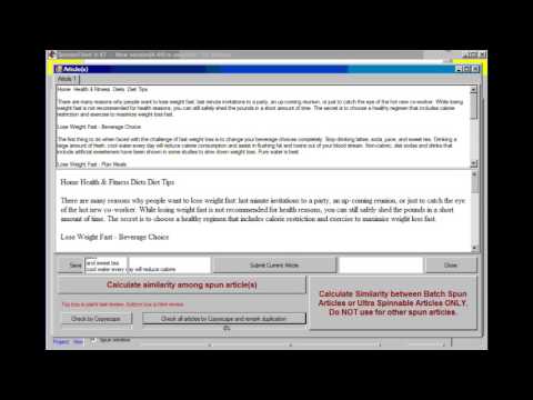 Spinnerchief Tutorial   Cloud Thesaurus