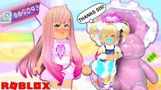 My Spoiled Little Sister Made Me Buy Her Everything In Royale High... Roblox Royale High