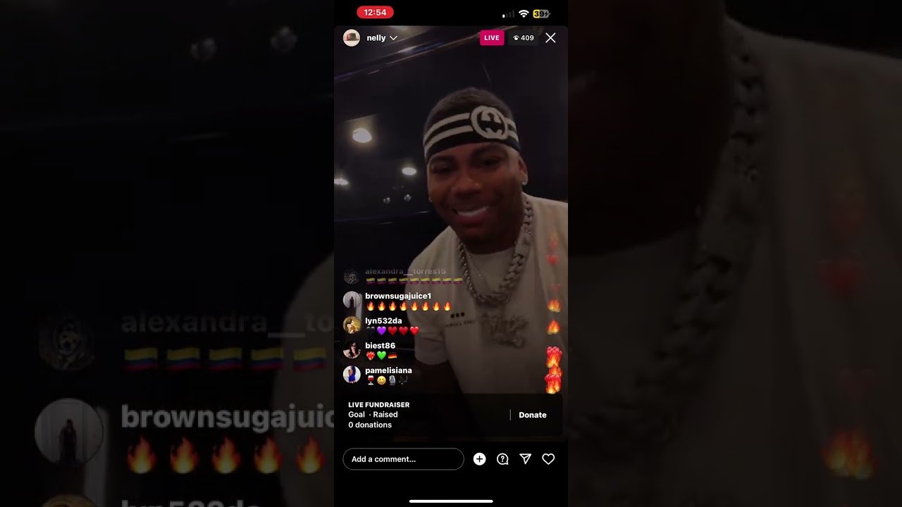 Nelly on instagram live!!