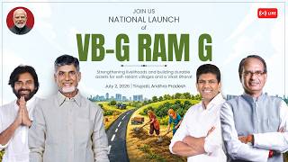 LIVE | National Launch of VB-G RAM G | Tirupati | Andhra Pradesh