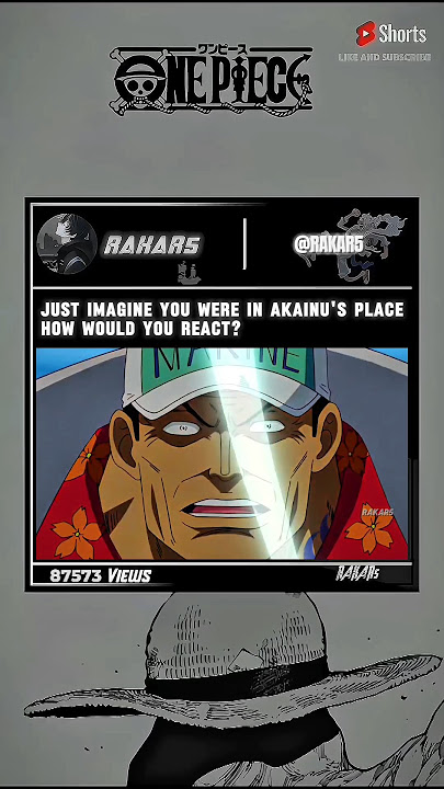 how would you react? #onepiece #akainu