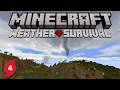 Minecraft: Hardcore Weather Survival: Ep 4 - First Close Call