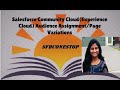 Salesforce community cloudexperience cloud audience assignmentpage variations