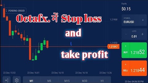 How to Octafx Take profit and stop loss in mobile