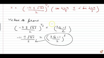 Prove that the roots of the equation `x^10+11x^5-1=0` are the values of `((+-sqrt(5)-1)/2)(...