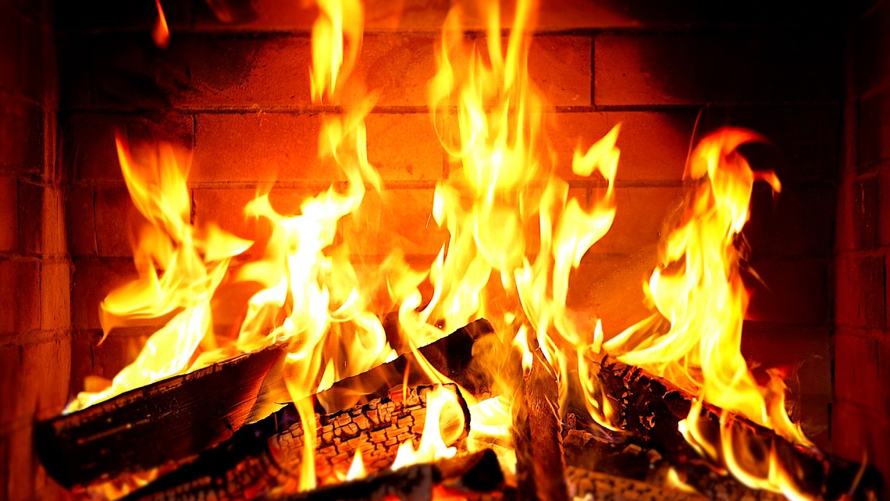 🔥 Fireplace 4K UHD! Fireplace with Crackling Fire Sounds. Fireplace Ambience
