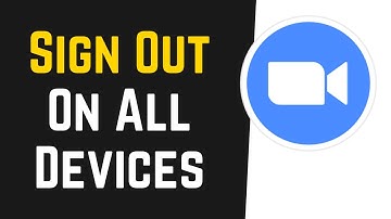How To Sign Out Of Zoom Account On All Devices