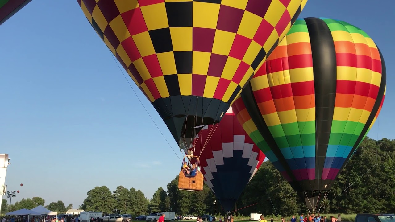 Balloon Takeoff at Chesapeake Bay Balloon & Wine Festival 2018 YouTube