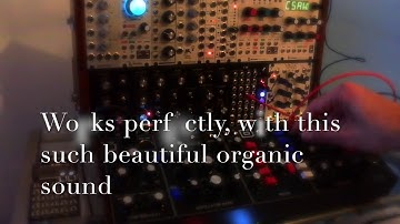 Behringer Model D First test with Moog mother