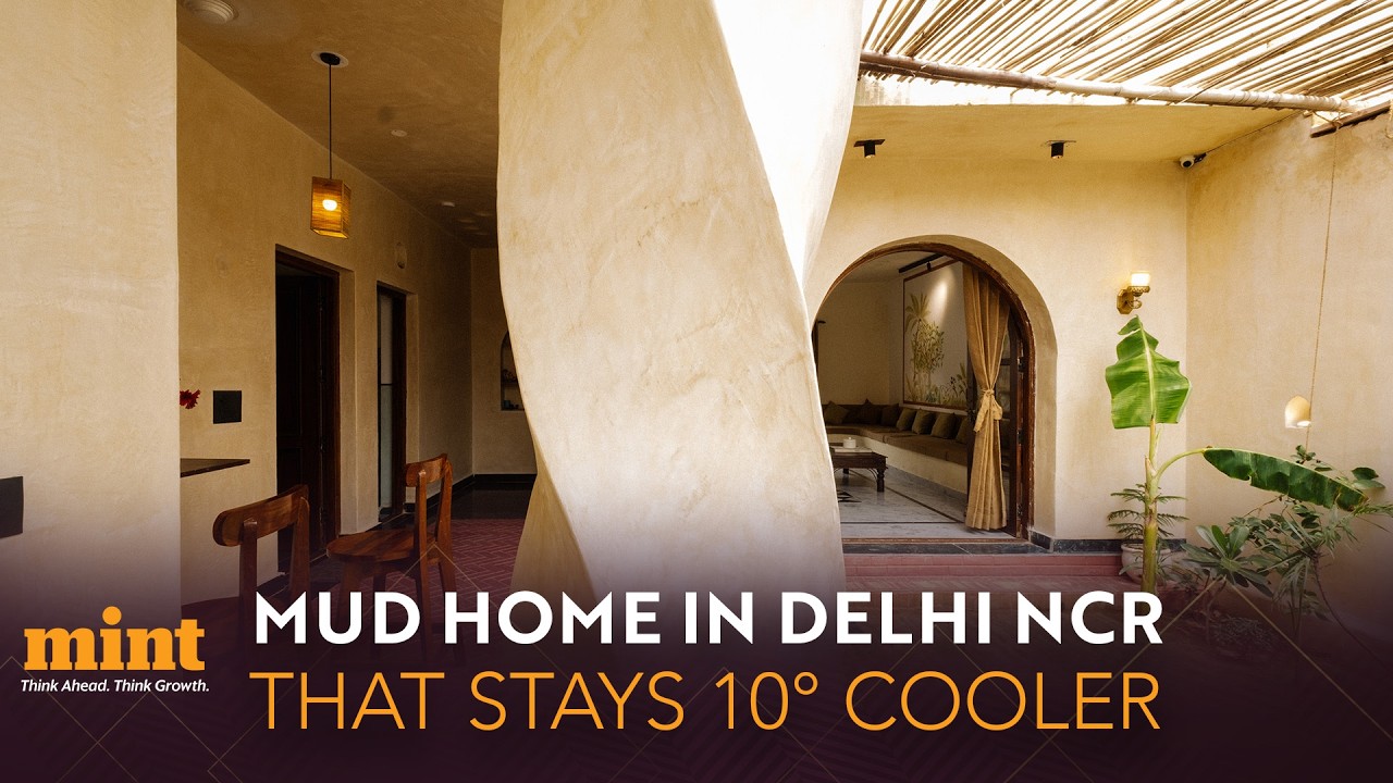 A Modern Mud House in Delhi NCR You Need to See | 10° Cooler Even in Peak Summer | Home Along