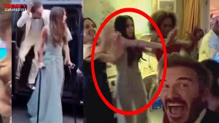 Victoria Beckham left crutches to dance and sing with the Spice Girls