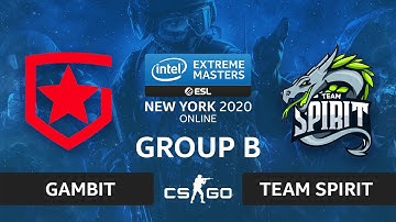 CS:GO - Team Spirit vs. Gambit [Train] Map 3 - IEM New York 2020 - Group B - CIS