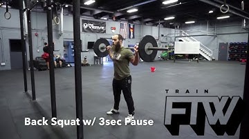 Back Squat 3sec Pause