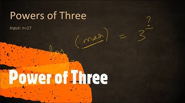 Power of Three | LeetCode 326 | Coders Camp