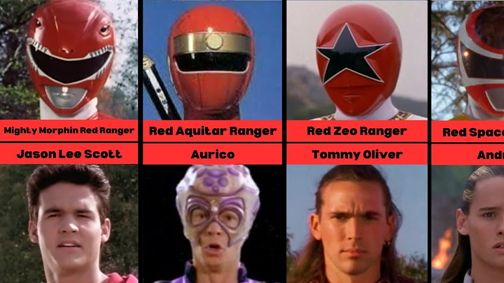 List: Red Power Rangers (1993-2023)