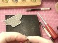 ドール用スニーカー♪２㎜のハトメをつけてみる（革編）