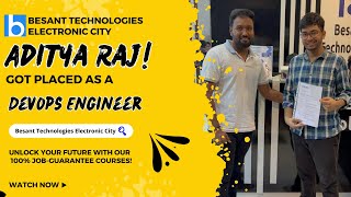 placed as a DevOps Engineer through Besant Technologies, Electronic City! 💼🚀