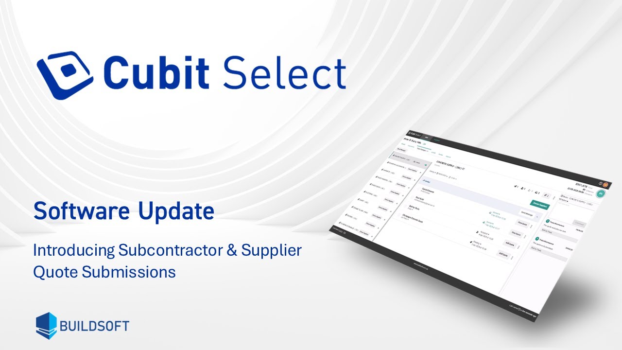 Cubit Select Cubit Select Release - Introducing Quote Submissions - YouTube