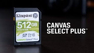 DSLR 及 4K Camera SD 記憶卡 – Canvas Select Plus SD – Kingston Technology