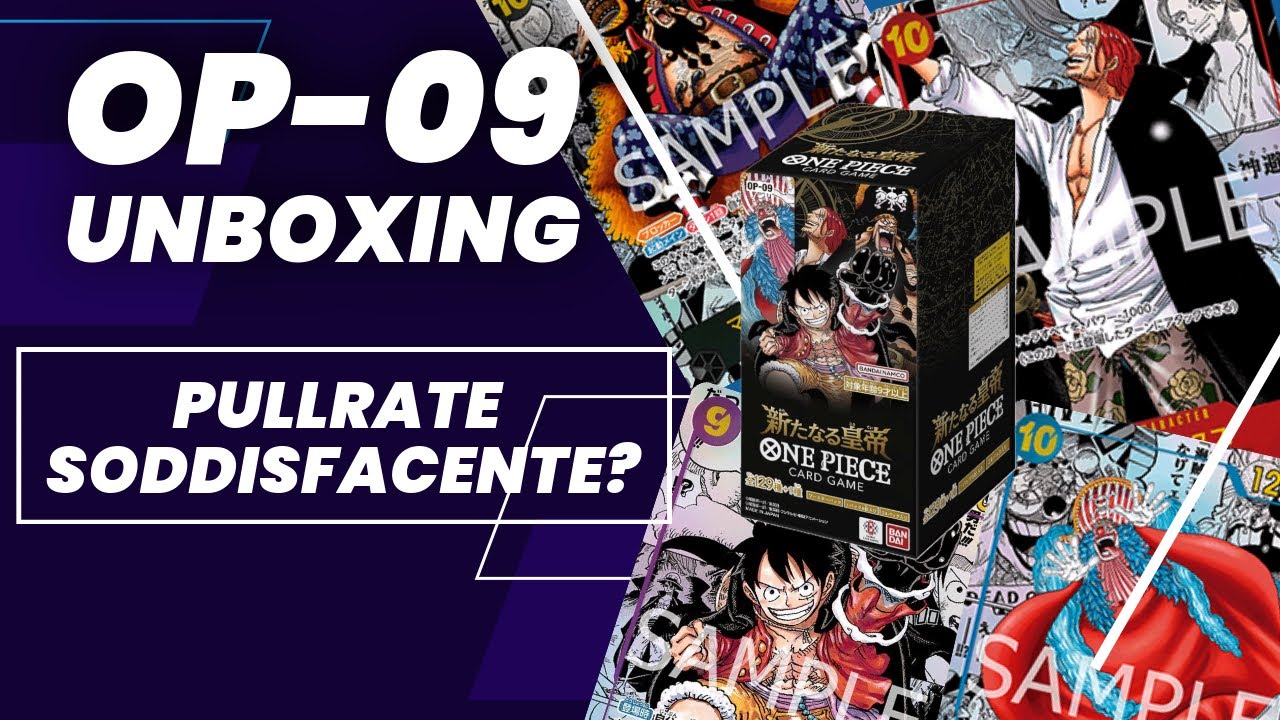 UNBOXING ONE PIECE OP09 JAP | SARÀ QUESTO IL PULL RATE????!!!!!! - YouTube