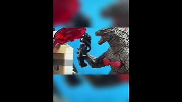 Godzilla Evolved DESTROYS mech titan epic battle stop motion #godzillaxkongthenewempire #stopmotion