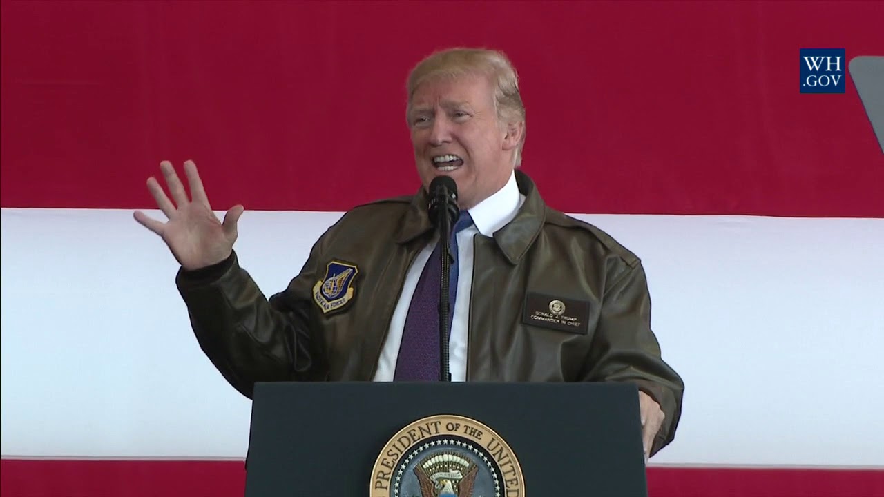 white house has fallen President Trump and the First Lady Participate in a Yokota Air Base Troop Event