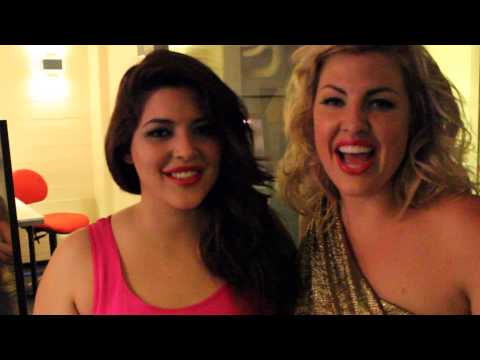 Denise Bidot and IvoryMay Backstage Zizzi Fashionshow in Kopenhagen, Say Kurvenrausch