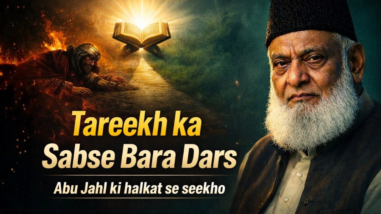 Abu Jahl Ki Halaakat Se Seekho | Dr. Israr Ahmed💔Emotional Lecture |🕋Latest Bayan on Roshni-e-Khitab