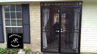 Installing a double security gate