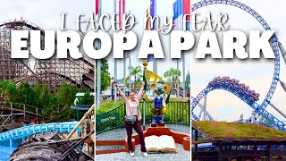 ONE DAY IN EUROPA PARK: I faced my fear I Walkthrough and Ride On I First Time Visit I Rainy Weather