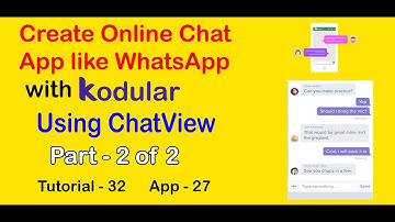 Create Online Chatting App like WhatsApp || Kodular ChatView || Part 2