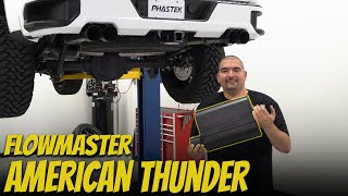 2019-2020 Silverado Flowmaster American Thunder Cat-Back Exhaust - Phastek Install