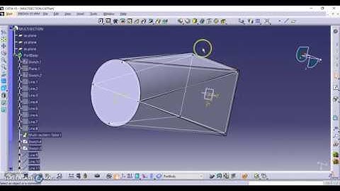 CATIA V5 Tutorial 11-Removed Multi sections solid