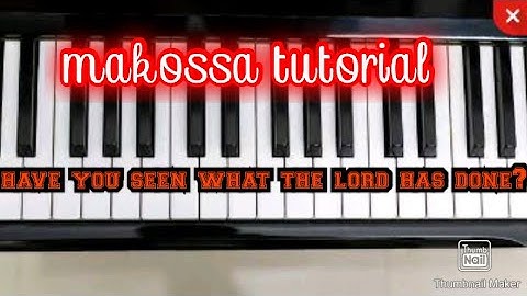 makossa breakdown in Key C/ piano lesson on makossa