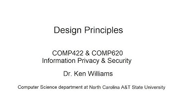 Design Principles for Software Security