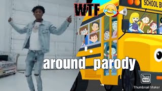 Video thumbnail of "the weels  on the bus  go round and round NBA youngboy parody"