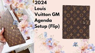 2024 Louis Vuitton Agenda GM Setup (Flip)