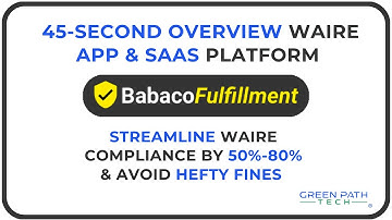 Babaco Fulfillment - 45 Second - WAIRE Compliance App and SaaS Video