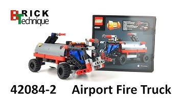 LEGO Technic set - 42084 Airport Fire Track - Unboxing & Stop Motion Build