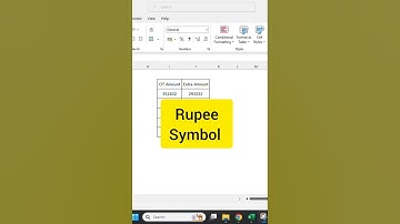 || How to add a rupee symbol in a number | Custom formation in excel | Accounting in excel ||