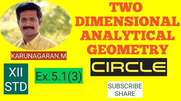 12th STD Ex.5.1(3) equations of circles that touch both axes and passes through (-4,-2)