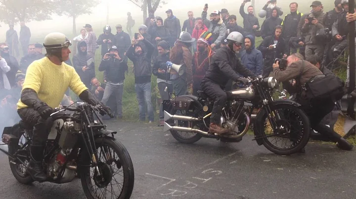 Scott motorcycle Brough Superior hill climb June 2...