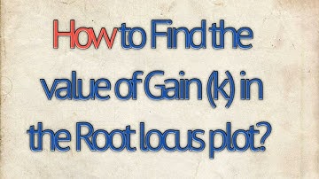 How to find the value of K(gain) for a given damping ratio in Root locus plot?